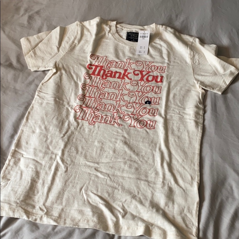 NWT ABERCROMBIE & FITCH “thank you” t-shirt
